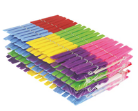 Set 144 Clesti din plastic pentru rufe cu clips BMX - 1