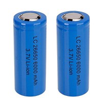 Set 2 Acumulator 26650 ART FAT  BLUE 6800mAH 3.7V - 1