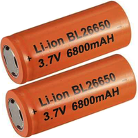 Set 2 Acumulator 26650 ART FAT  ORANGE 6800mAH 3.7V - 1