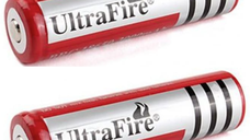 Set 2 Acumulatori UltraFire 18650 4200 mAh 3.7V ROSII