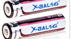 Set 2 Acumulatori X-Balong Li-Ion 18650, 8800 mAh, 3.7V cu terminal cu varf