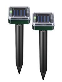 Set 2 aparate cu ultrasunete solare PATRATE pentru alungarea cartitelor si rozatoarelor - 1