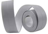 Set 2 Banzi late adezive etansare pentru baie din plastic GRI 3 M - 1