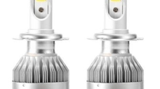 Set 2 becuri auto C6 H3 6000K 36W/bec 8000lm 60LED