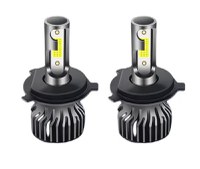 Set 2 becuri auto COB H4, 100W, lumina alb-rece, 12000 lumeni - 1