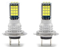 Set 2 Becuri Auto cu 30 Led H7 temperatura 6000k putere 90W 8500LM Fara Ventilator - 1