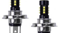 Set 2 Becuri auto H4 15 LED 160W 6000K 9600 lumeni