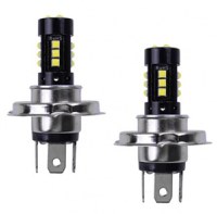 Set 2 Becuri auto H4 15 LED 160W 6000K 9600 lumeni - 1