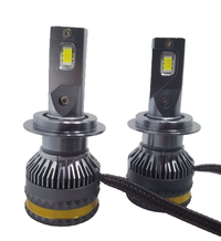 Set 2 becuri auto H4 LED A8, 100W, 15000 Lumeni, Lumina alba 6000k - 1