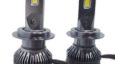 Set 2 becuri auto H4 LED A8, 100W, 15000 Lumeni, Lumina alba 6000k