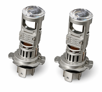 Set 2 becuri auto H4 putere 200W cu lupa de 23000LM Alb Rece 6500K - 1