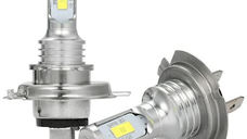 Set 2 Becuri auto H7 12 LED SMD putere 1600W