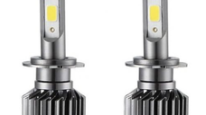 Set 2 Becuri Auto H7 cu Led Mini putere 50w 8000lm per bec temperatura 6000K
