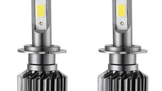 Set 2 Becuri Auto H7 cu Led Mini putere 50w 8000lm per bec temperatura 6000K