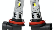 Set 2 becuri auto LED 9006 K7 model 3570 de 100W 10000 lumeni 6000k