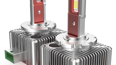 Set 2 becuri auto LED D3S 6500k 110W/set canbus Carcasa ROSIE