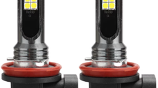 Set 2 Becuri auto LED H11 / H8 putere 60w 12LED SMD temperatura 6000K 6800lm