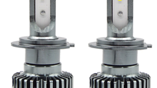 Set 2 Becuri Auto Led H7 R9 putere 80W 6000 lumeni temperatura 6000K