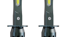 Set 2 becuri auto LED mini H1 K13 model 3570 de 150W 19000 lumeni 6000k
