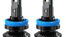 Set 2 becuri auto led N60 H11 lumina alb 6000K canbus 26000 LM 250W