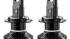 Set 2 becuri auto led N60 H7 lumina alb 6000K canbus 26000 LM 250W