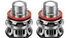 Set 2 becuri auto V6 H11, 100W, 6000K, 5200 lumeni, 0700