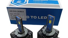 Set 2 Becuri D Series D1S LED 35W 10000 Lm 6500K