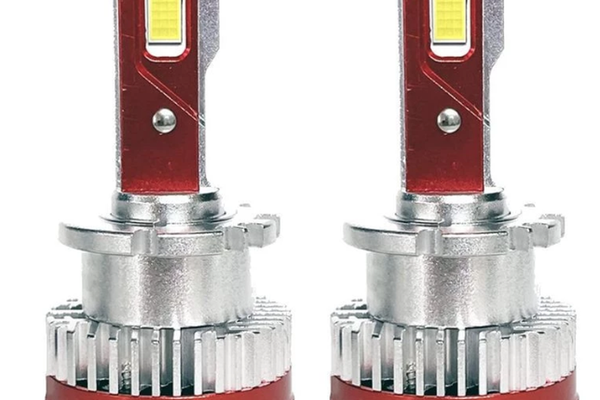 Set 2 Becuri D2s X 20 Auto LED 10000k 110W/Set Canbus 5600LM Carcasa Rosie