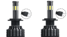 Set 2 Becuri H7 Led Auto X9 putere 60W temperatura 5500K 8000 lumeni/set