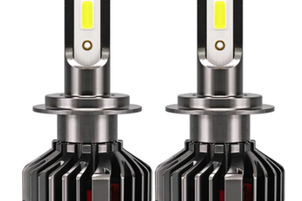 Set 2 becuri LED auto F2 H1/H8 putere 100W temperatura 6000K lumina alba rece