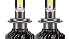 Set 2 becuri LED auto F2 H1/H8 putere 100W temperatura 6000K lumina alba rece
