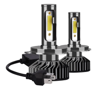 Set 2 becuri LED auto F2 H4 putere 100W temperatura 6000K lumina alba rece XL - 1