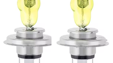 Set 2 becuri LED auto H3 de 12V 100W 6000K HOD galbene XENON