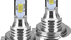 Set 2 becuri LED AUTO H7 3570 XL de ceata putere 80W 4000 lumeni temperatura 6000-6500K