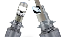 Set 2 becuri LED auto H7 cu Lupa CANBUS alb rece