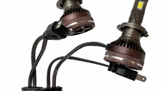 Set 2 Becuri LED Auto K68 H7 putere 380W de 23000LM CANBUS 6000K