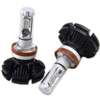 Set 2 becuri LED auto X3 H4 cu doua faze putere 50W 6000 lumeni temperatura 6000K - 1