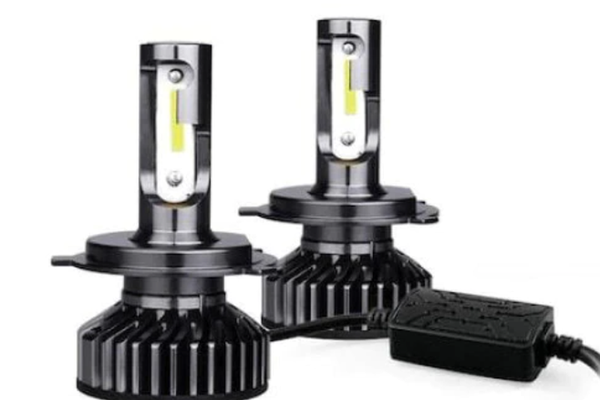 Set 2 becuri LED H11 F2 COB Canbus, 100W, lumina alb-rece, 12.000 lumeni