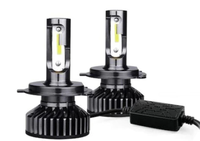 Set 2 becuri LED H11 F2 COB Canbus, 100W, lumina alb-rece, 12.000 lumeni - 1