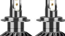 Set 2 becuri LED H7 F2 MINI COB 100W lumina alb-rece 12.000 lumeni