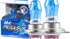 Set 2 becuri Pegasus H7 Xenon EFFECT halogen putere 100W 1500 lumeni temperatura 6000K
