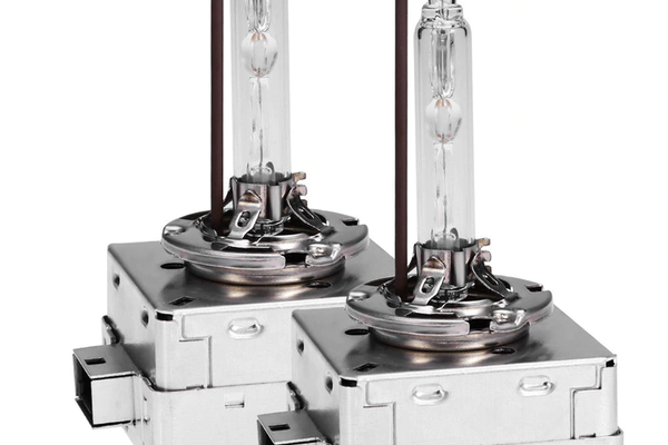 Set 2 becuri Xenon D1R White auto pentru far suport metalic 35W 6000K