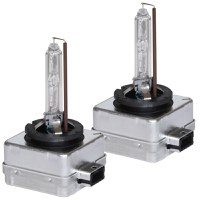Set 2 becuri Xenon D1S White auto pentru far suport metalic 35W 6000K - 1