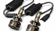 Set 2 Becurile LED Auto H7 - 350W, 21000LM pentru Iluminare Puternica