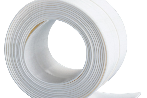 Set 2 Benzi late adezive etansare pentru baie din plastic Alb 3 M