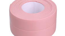 Set 2 Benzi late adezive etansare pentru baie din plastic ROZ 3 M