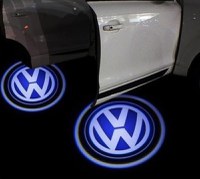 Set 2 Holograme LED cu LOGO VOLKSWAGEN pentru Portiere - 1