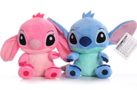 Set 2 Jucarii de Plus Stitch si Angel de 20 cm - 1
