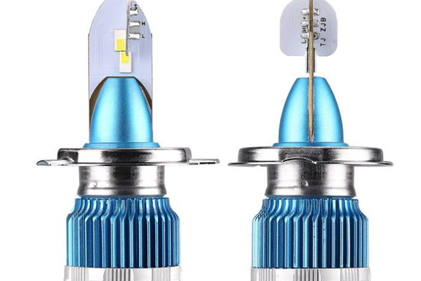 Set 2 lampi H4 LED MI2 auto cu doua faze putere 50W temperatura 6000k