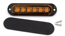 Set 2 Lampi laterale 6 LED Semnalizare Galbena 12 24V pozitie si stroboscop pentru camion remorca